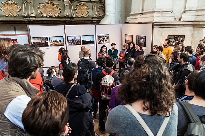 During a guided tour of the Thematic Area The lives of the others, realised with the support of Fujifilm Italia on the occasion of the Festival of Ethical Photography 2016.  FPmag.