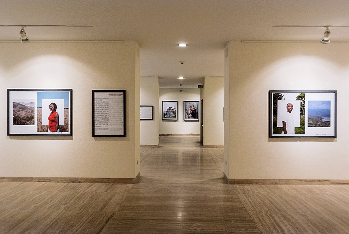 Durante la visita alla mostra generale di Menotrentuno 2016 presso il Masedu  Museo di Arte Contemporanea di Sassari.  FPmag.