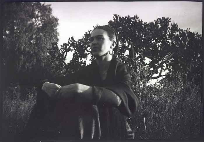 Lucienne Bloch, Frida by the cactus, Mexico, 1932.  Lucienne Bloch