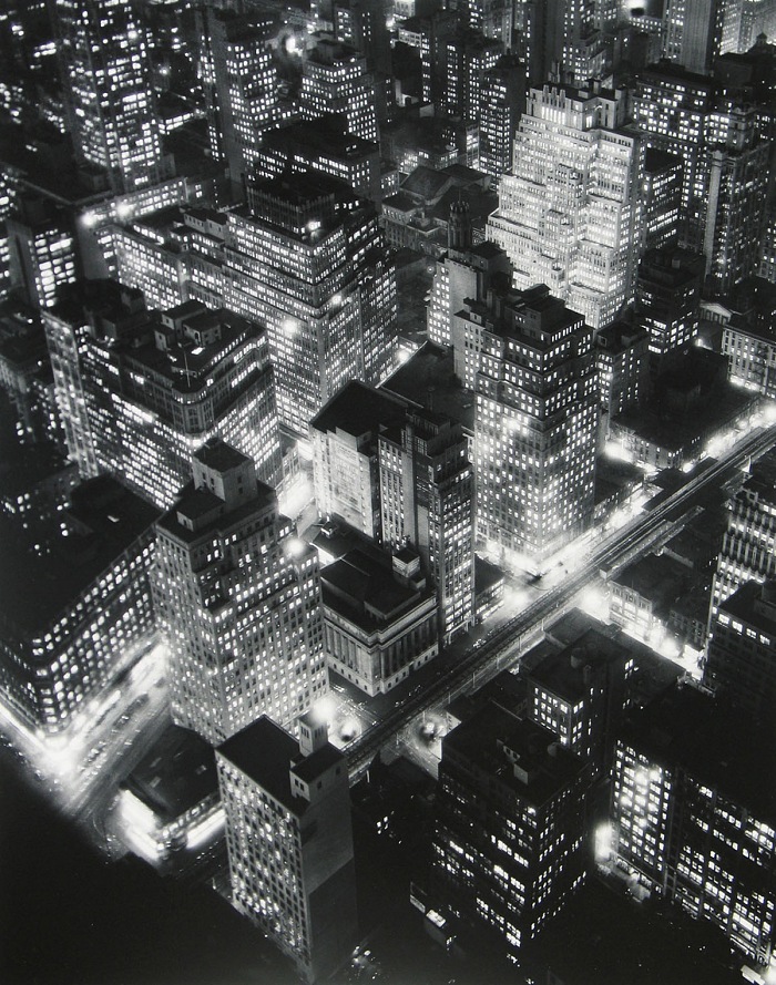 Berenice Abbott, Nightview, New York, 1932  Berenice Abbott/Commerce Graphics/Getty Images. Courtesy of Howard Greenberg Gallery, New York