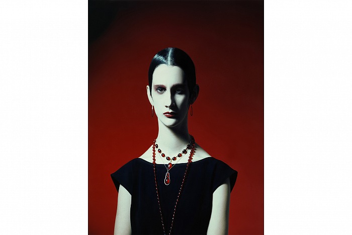 Toni Meneguzzo, Shasha per Vogue Gioiello, 1986, dalla mostra I fotografi veneti del Novecento.  Toni Meneguzzo.