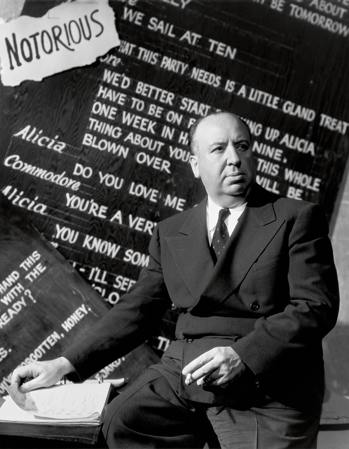 Director Alfred Hitchcock by Ernest Bachrach for Notorious, 1946. RKO  John Kobal Foundation.
