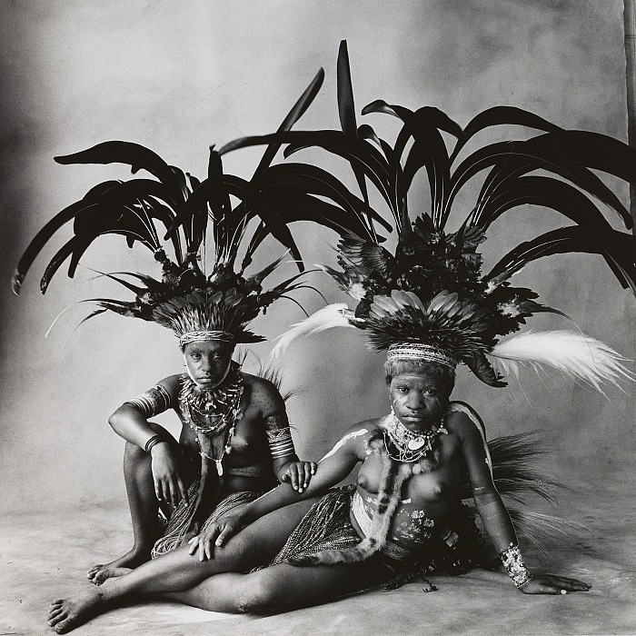 Irving Penn, Two Young Nondugl Girls, New Guinea, 1970.  The Irving Penn Foundation