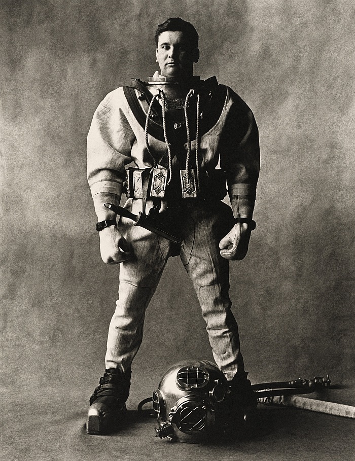 Irving Penn, Deep-Sea Diver (C), New York, 1951.  Cond Nast