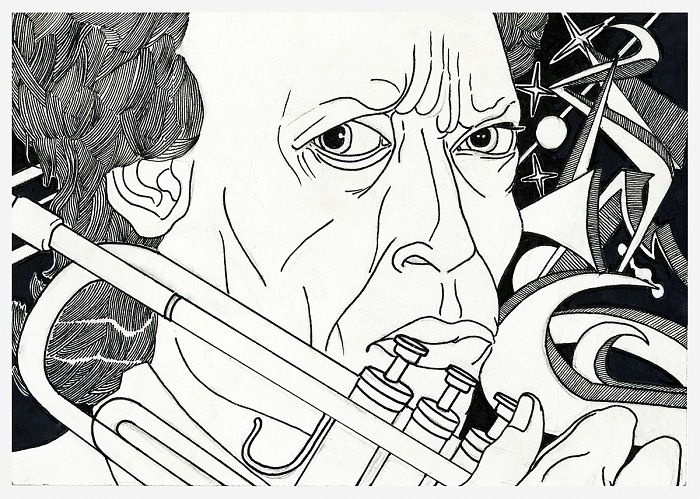 Matteo Maffi, Miles Davis (disegno).  Matteo Maffi