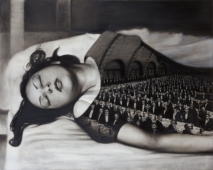 Stephane Graff, The Dream, 2013-2014 Olio su tela, 160x200 cm.  Stephane Graff