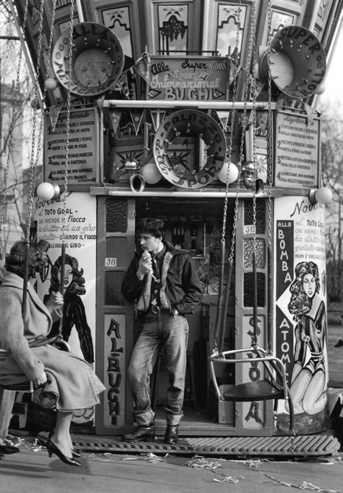Mario Cattaneo, dalla serie Luna Park 1955-1963.  Mario Cattaneo