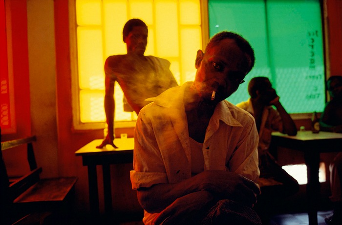 Alex Webb, Gouyave Bar, Grenada, 1979.  Alex Webb/Magnum Photos