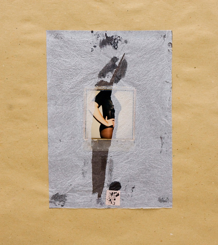 Renzo Basora, tecnica mista collage e Polaroid su carta.  Renzo Basora.