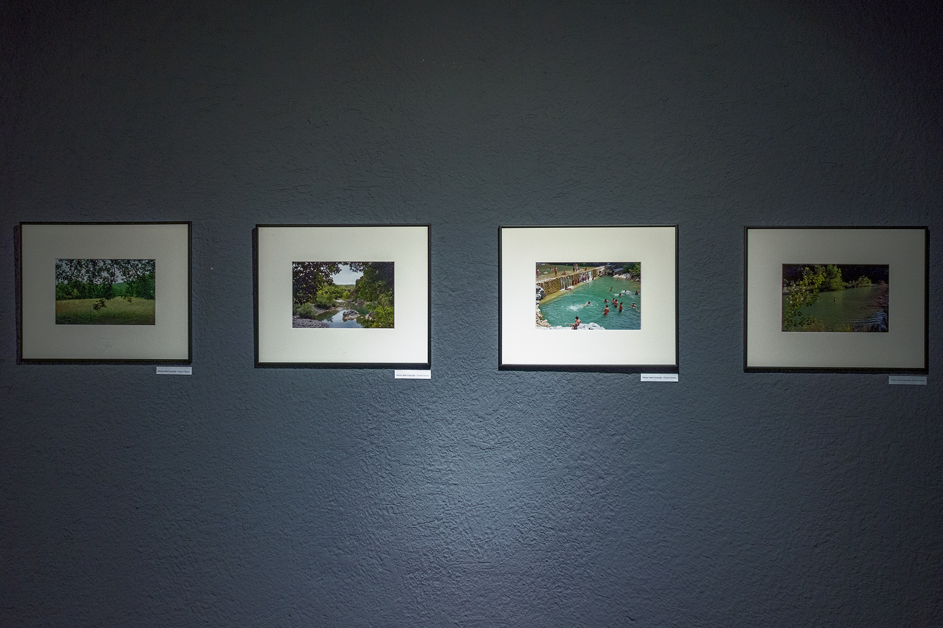 Un dettaglio dell'allestimento della mostra Pesci d'acqua dolce di Sandro Bini esposta a Mogoro dal 18 giugno al 3 luglio 2016 nell'ambito di BFoto Fest 2016.  FPmag