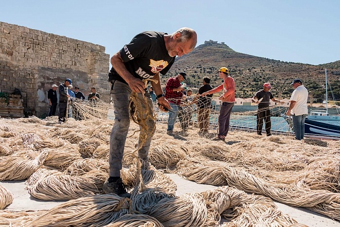 Laura Croc, dalla mostra Il ritorno della tonnara a Favignana: il lavoro dell'uomo tra terra e mare.  Laura Croc.