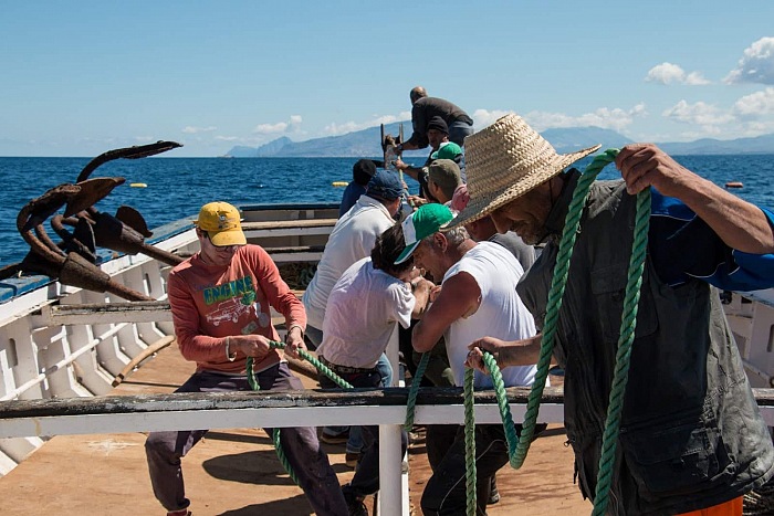 Laura Croc, dalla mostra Il ritorno della tonnara a Favignana: il lavoro dell'uomo tra terra e mare.  Laura Croc.