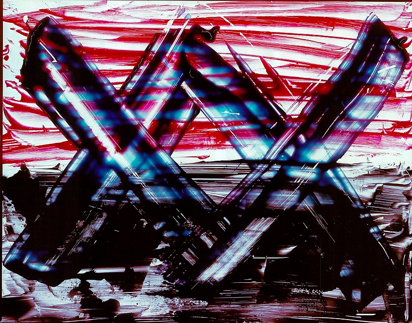 Jack Sal, No Title, 1985, cibachrome made from an acrylic on plexiglass.  Jack Sal.