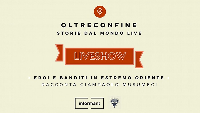 OltreConfine, il format ideato da Giampaolo Musumeci per raccontare dal vivo le storie del mondo, vede il suo debutto a Milano presso il bar BAH, in via Luigi Porro Lambertenghi 20 a Milano.