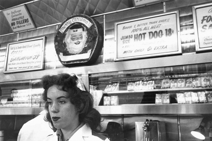 Robert Frank, Ranch Market, Hollywood, 1955.  Robert Frank da Gli Americani