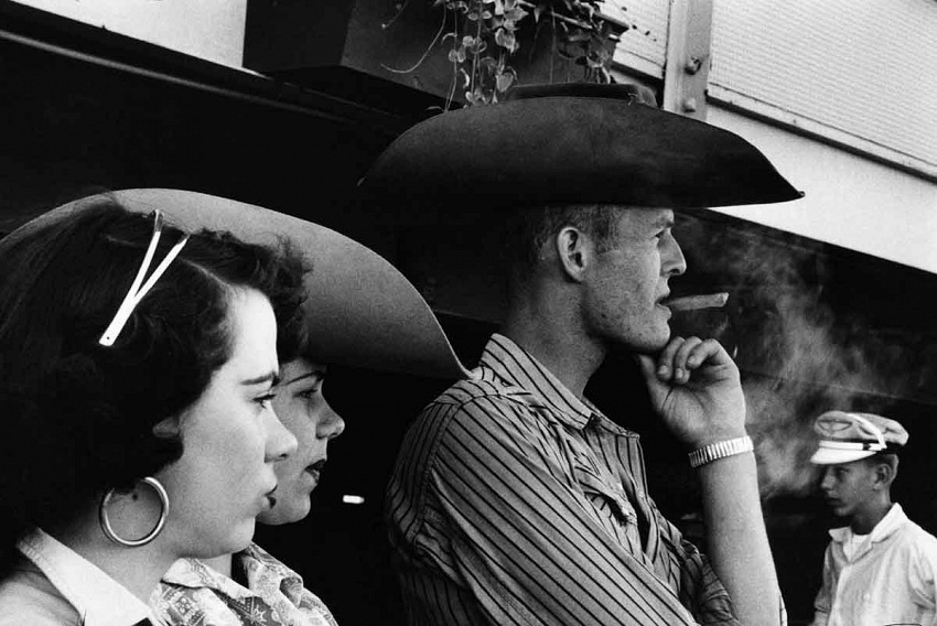 Robert Frank, Rodeo, Detroit, Michigan, 1955.  Robert Frank da Gli Americani