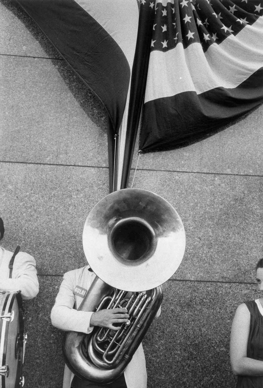 Robert Frank, Comizio politico, Chicago, 1956.  Robert Frank da Gli Americani
