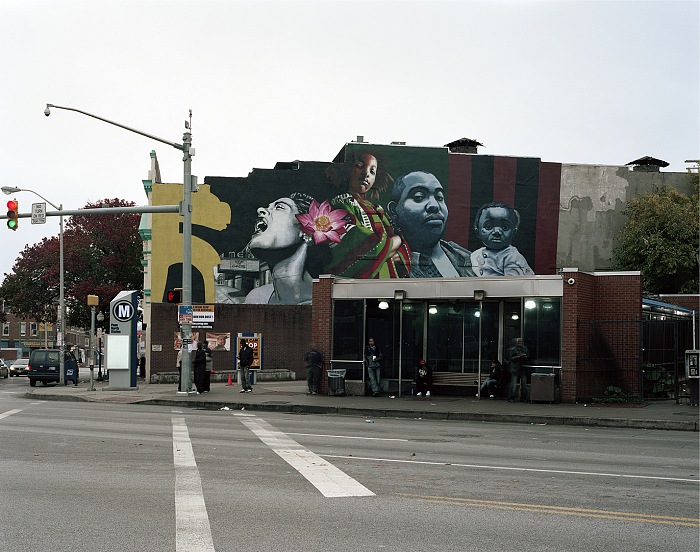 La Eouzan, Sankofa, Ernest Shaws wall, North Avenue  Sandtown-Baltimore, November 6th 2015, dalla mostra Frame on the walls.  La Eouzan.