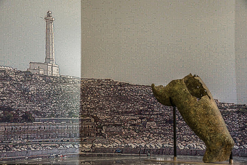 Pio Tarantini, Un dettaglio dell'allestimento del Museo Provinciale, Brindisi.  Pio Tarantini.