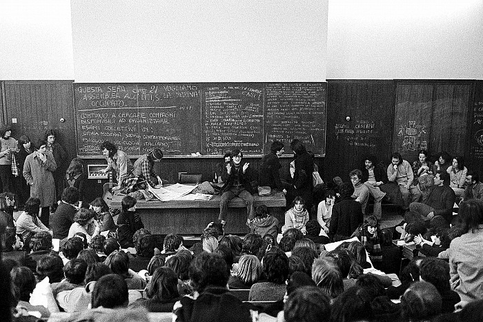 Enrico Scuro, Occupazione Universit, Facolt di Lettere, Aula III, 1 marzo 1977
