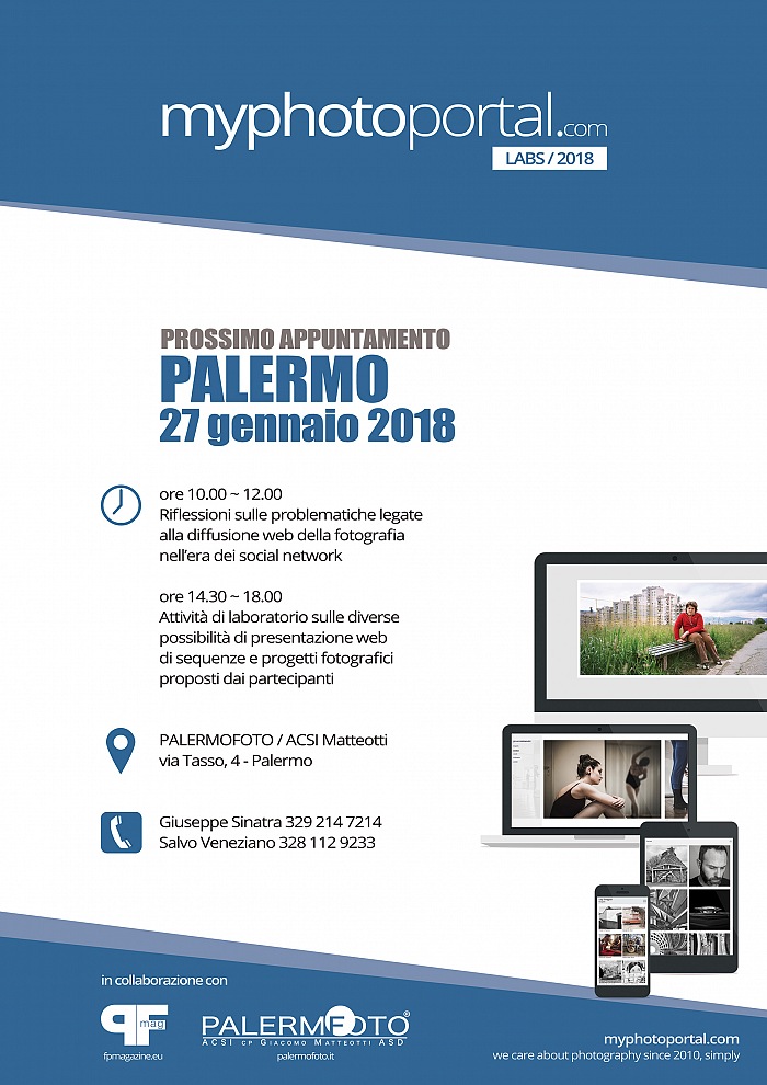 MyPhotoportal Labs, Palermofoto, 27 gennaio 2018, via Tasso, 4 Palermo.