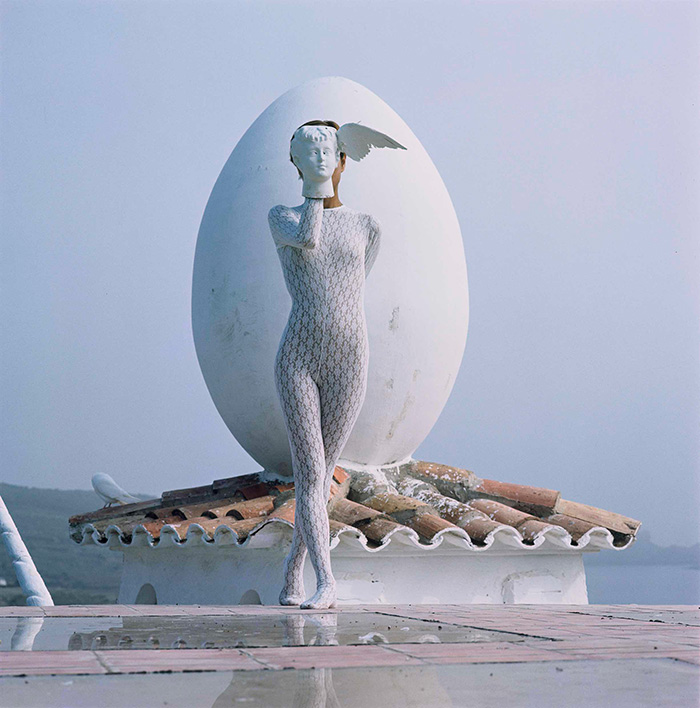 Jean Clemmer, Mise en scne, Tte d'ange, Port Lligat, 1967.  Jean Clemmer/Hlne Clemmer Heidsieck.  Fondacio Gala-Salvador Dal, Figueres (2018)