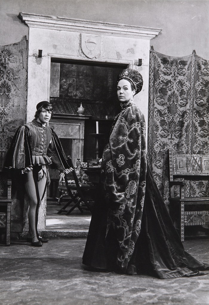 Sul set del film Romeo & Giulietta diretto da Franco Zeffirelli. Courtesy Fondazione Zeffirelli