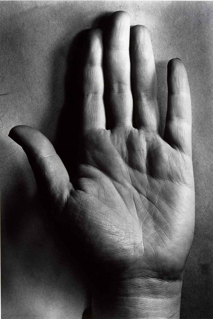 Berenice Abbott, Supersight hand, 1958. © Berenice Abbott/Commerce Graphics/Getty Images. Courtesy of Howard Greenberg Gallery, New York