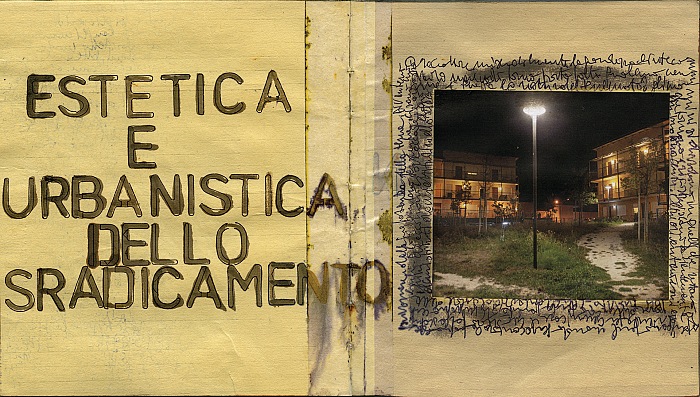 Dario Coletti, dal libro d'artista Senza apparente motivo. Elegia per L'Aquila. © Dario Coletti.