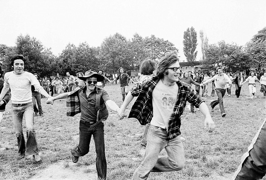 Dalla mostra I giorni del Parco Lambro Continuous days, Milano 29/5/1975 – 26/6/1976 di Dino Fracchia. © Dino Fracchia.