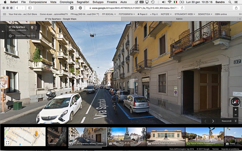 GoogleCards Tutorial. 6 - Ora sei in Google Street View.